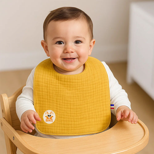 Bavoir en Coton Bio - Miel | Lop by PaPate