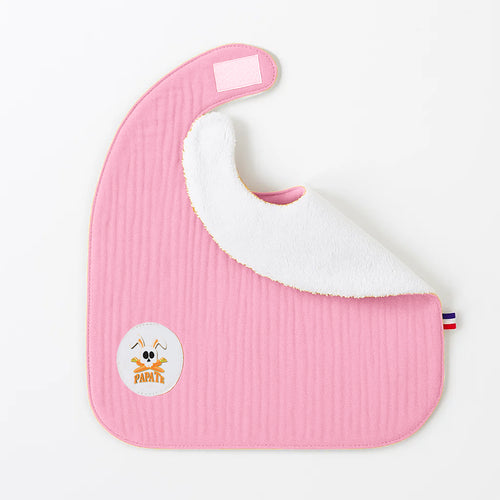 Bavoir en Coton Bio - Rose | Lop by PaPate