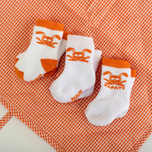 Chaussettes Bébé en Coton Bio — Lot de 3