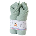 Emmaillotages en coton biologique - Vert