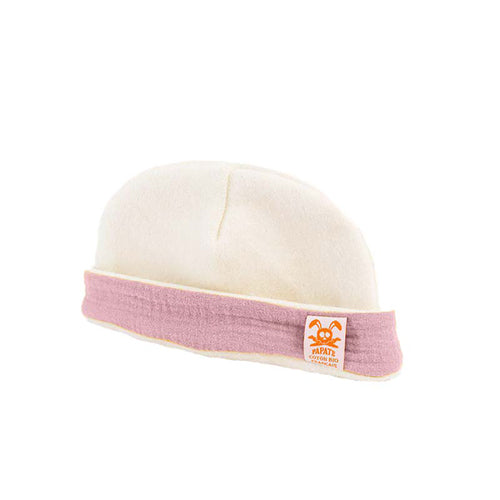 Bonnet Naissance en Coton Bio — Rose
