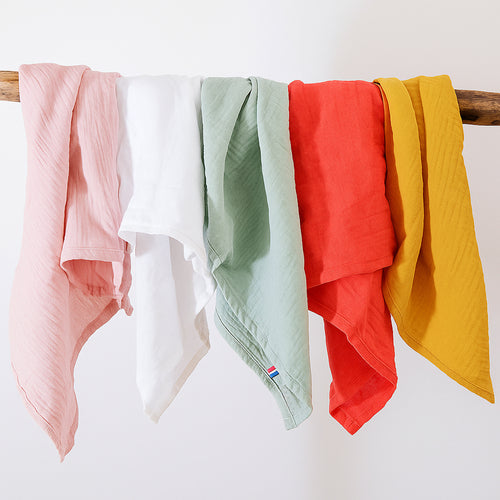 Lange en Coton Bio - Fraise | Lot de 2