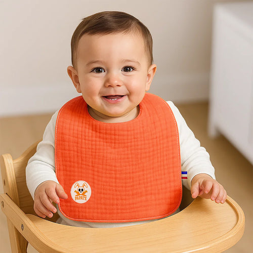Bavoir en Coton Bio - Fraise | Lop by PaPate