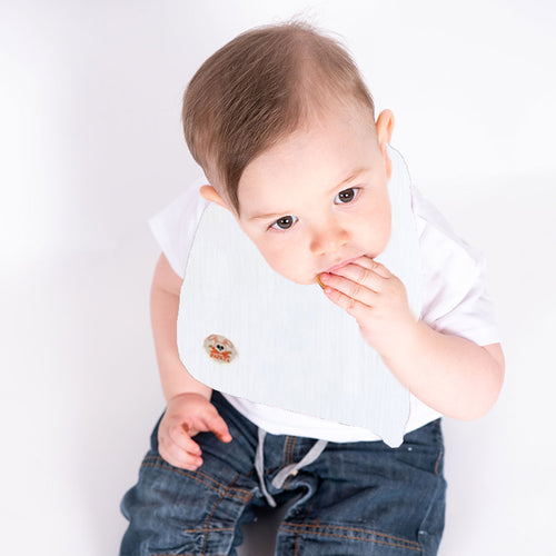 Bavoir en Coton Bio - Blanc | Lop by PaPate