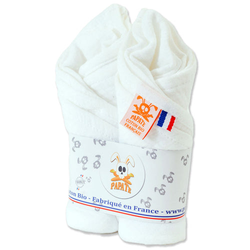 Emmaillotages en Coton Bio Double Gaze — Blanc