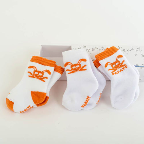 Chaussettes Bébé en Coton Bio — Lot de 3