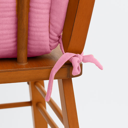 Coussin de Chaise Haute en Coton Bio - Rose | PaPate