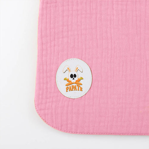 Bavoir en Coton Bio - Rose | Lop by PaPate