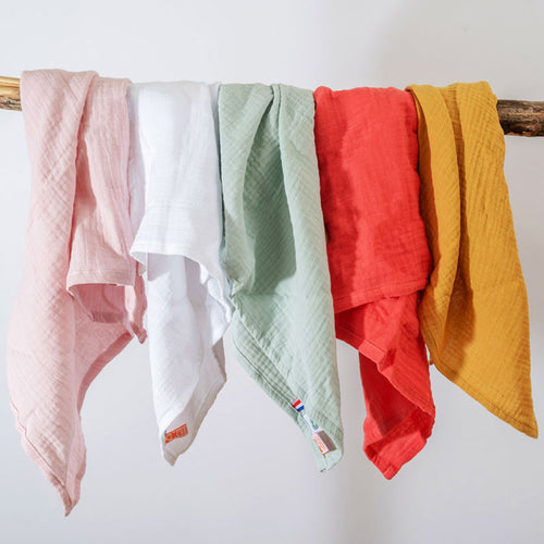 Emmaillotages en coton biologique - Vert