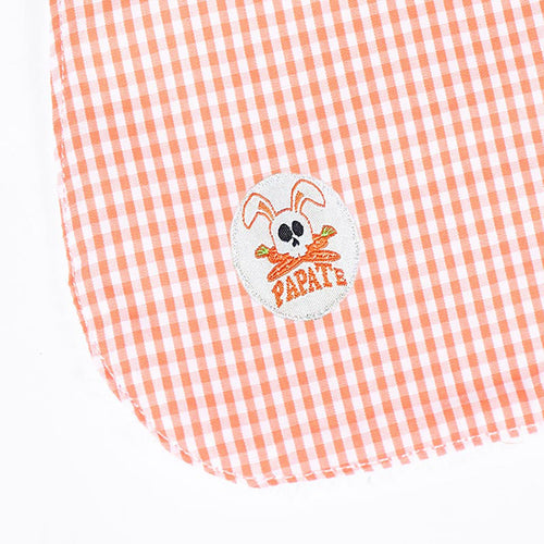 Bavoir Bébé en Coton Bio Double Face — Vichy