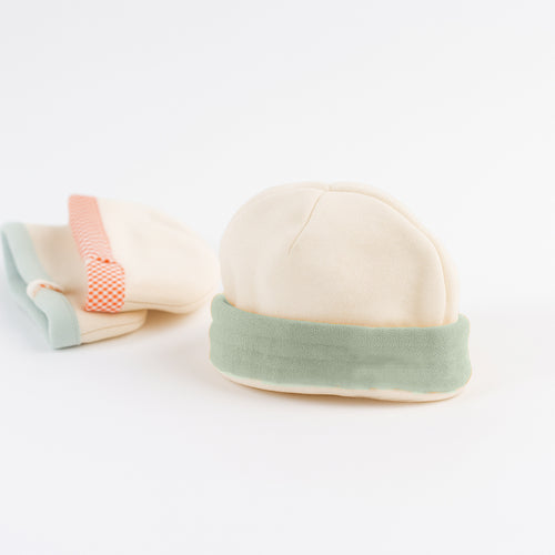 Bonnet Naissance en Coton Bio - Vert | PaPate