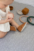 Chaussons Bébé en Cuir Souple Stabifoot — Vison