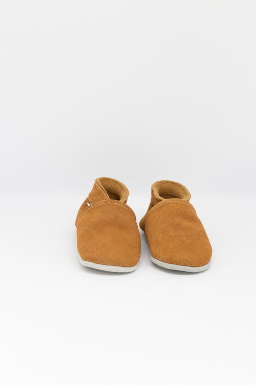 Chaussons Bébé en Cuir Souple Stabifoot — Vison