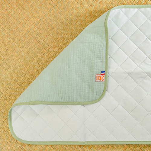Tapis à Langer Nomade en Coton Bio — Vert