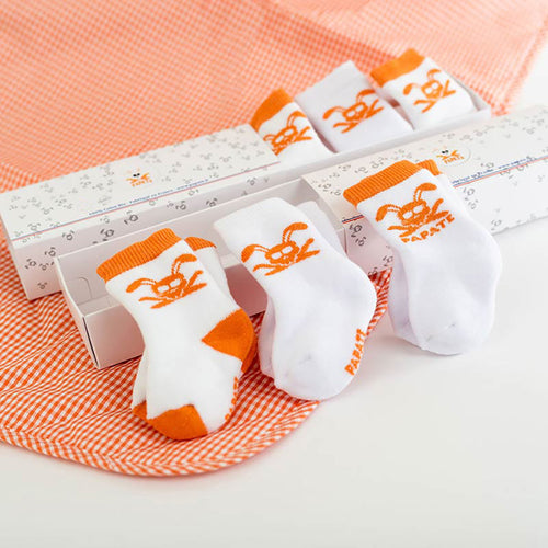 Chaussettes Bébé en Coton Bio — Lot de 3
