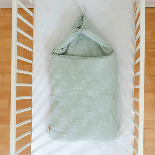 Nid d'Ange Bébé en Coton Bio GOTS — Vert