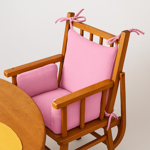Coussin de Chaise Haute en Coton Bio - Rose | PaPate