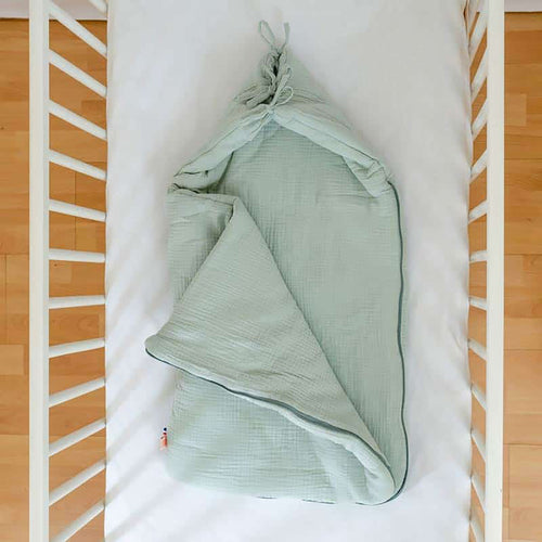 Nid d'Ange Bébé en Coton Bio GOTS — Vert
