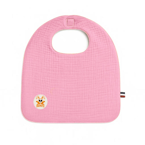 Bavoir en Coton Bio - Rose | Lop by PaPate