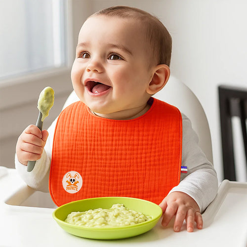 Bavoir en Coton Bio - Fraise | Lop by PaPate